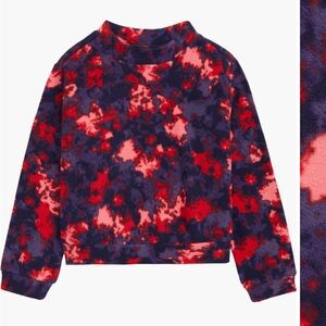 ZELLA GIRL fleece mock turtle neck sweatshirt EUC and NWT